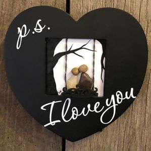 Hand-Made P.S. I Love You Rock Art